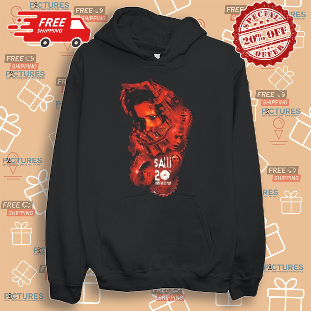 Movie Saw 20th Anniversary Blades Of Gory Lionsgate Horror Shirt