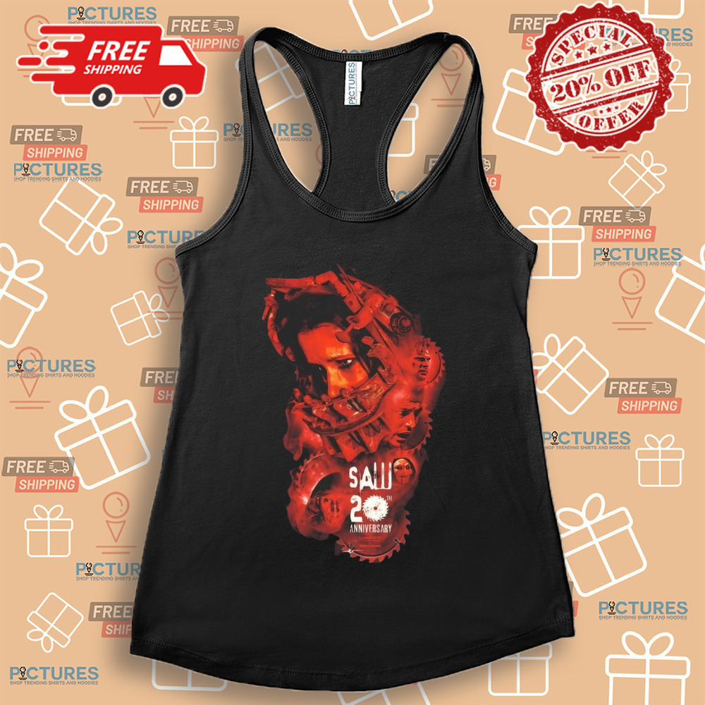 Movie Saw 20th Anniversary Blades Of Gory Lionsgate Horror Shirt
