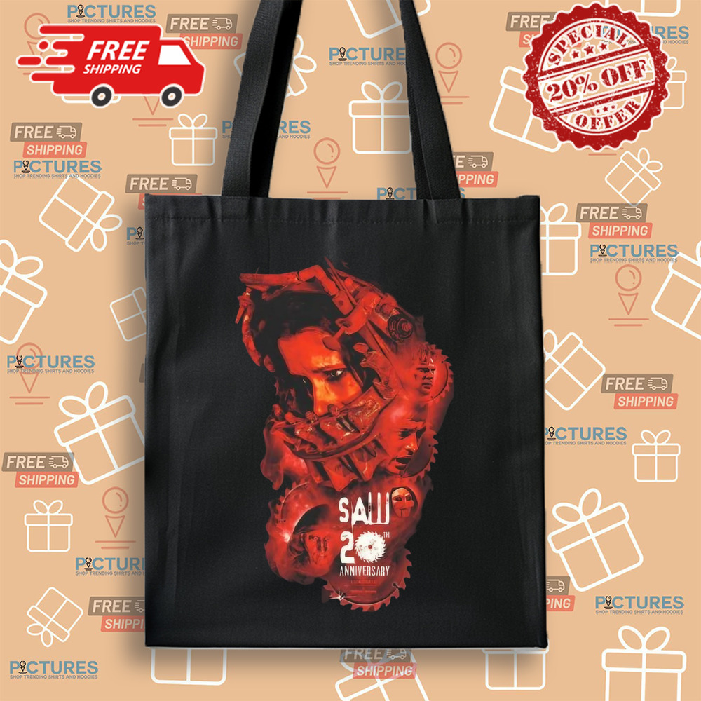 Movie Saw 20th Anniversary Blades Of Gory Lionsgate Horror Shirt