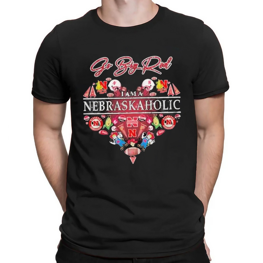 Nebraska Cornhuskers My Addiction Is Huskers I Am A Nebraska Holic Shirt