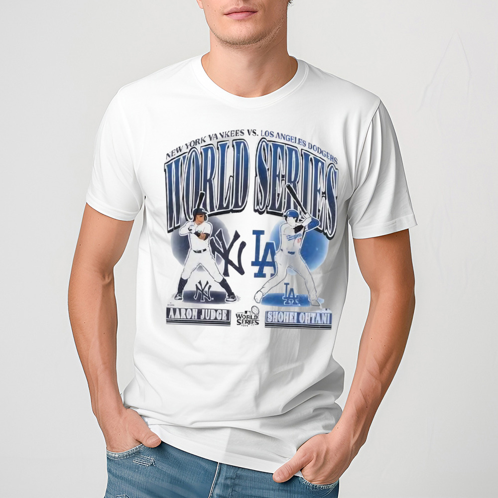 New York Yankees Aaron Judge Vs. Los Angeles Dodgers Shohei Ohtani Mlb Player Dueling 2024 World Series Shirt