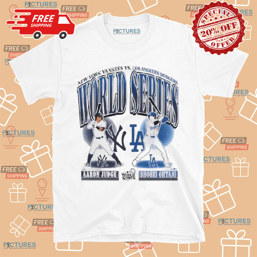 New York Yankees Aaron Judge Vs. Los Angeles Dodgers Shohei Ohtani Mlb Player Dueling 2024 World Series Shirt New York Yankees Aaron Judge Vs. Los Angeles Dodgers Shohei Ohtani Mlb Player Dueling 2024 World Series Shirt