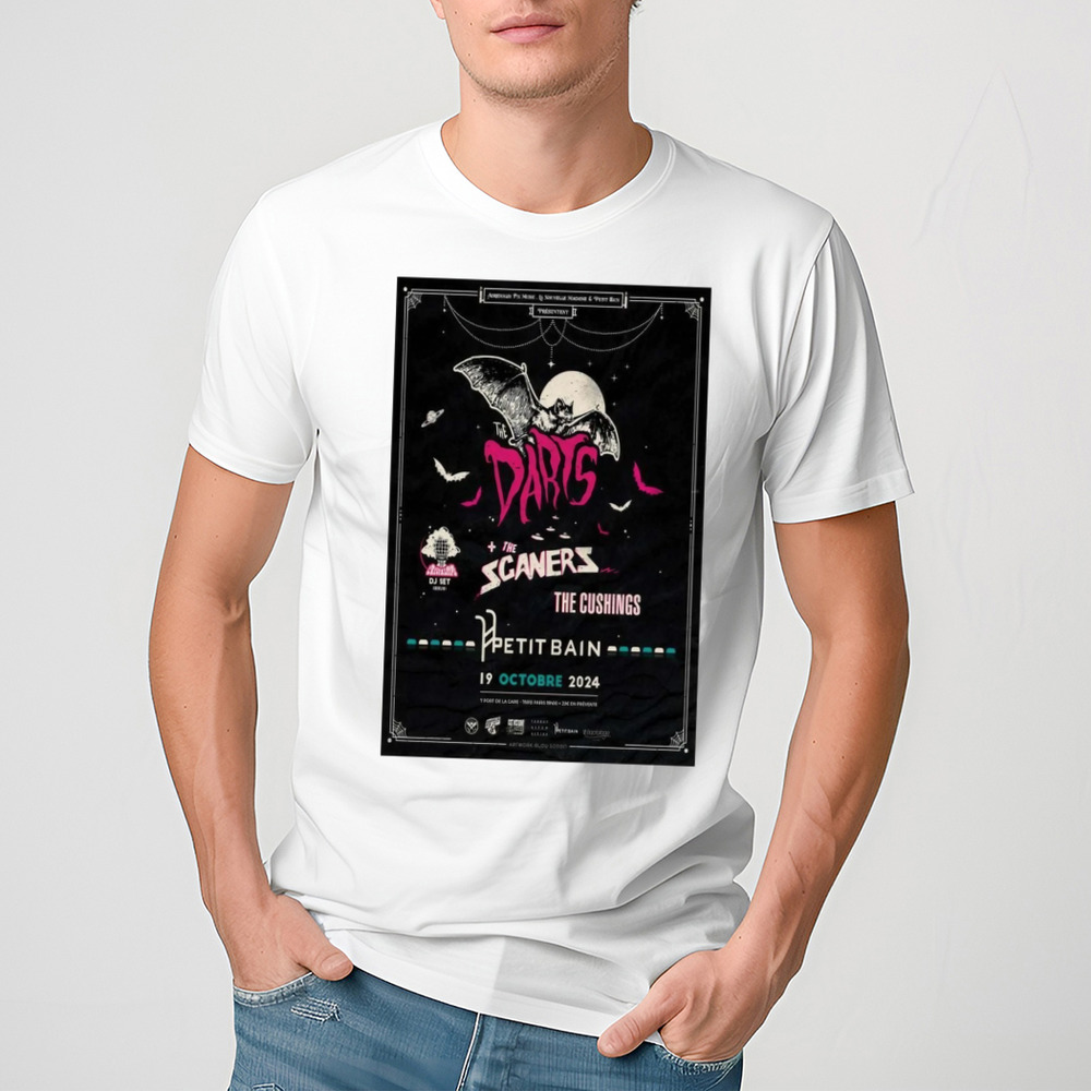 Official Poster The Darts Petit Bain In Paris France October 19-2024 Shirt