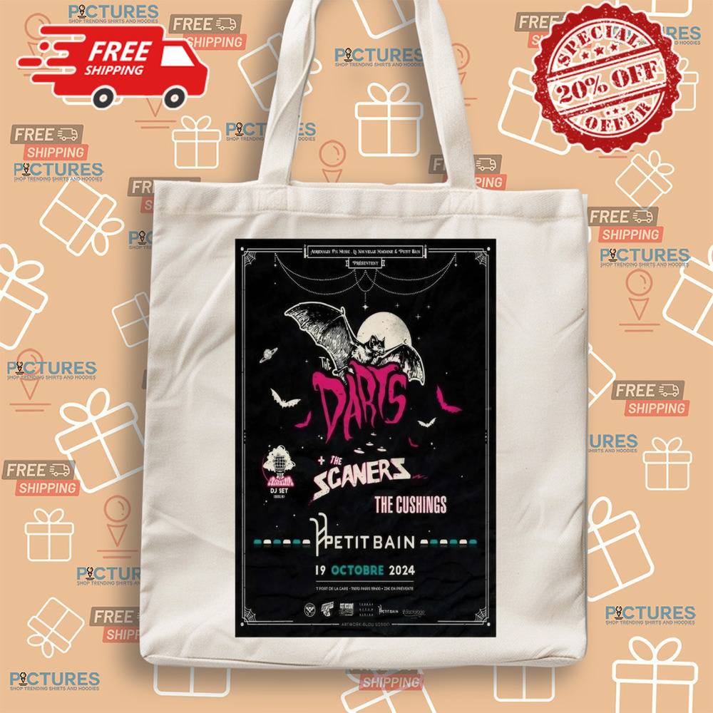 Official Poster The Darts Petit Bain In Paris France October 19-2024 Shirt Official Poster The Darts Petit Bain In Paris France October 19-2024 Shirt