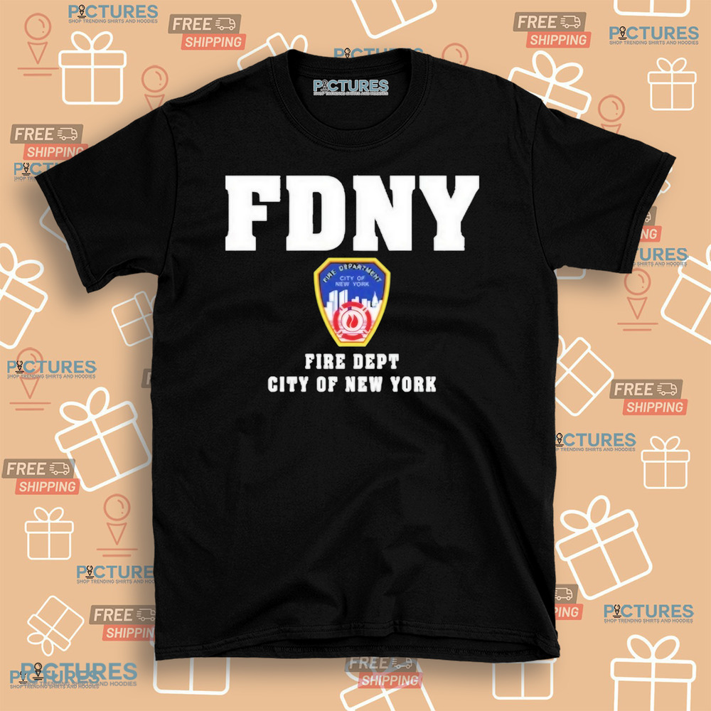 Pete Davidson Wearing Fdny Fire Dept City Of New York Shirt