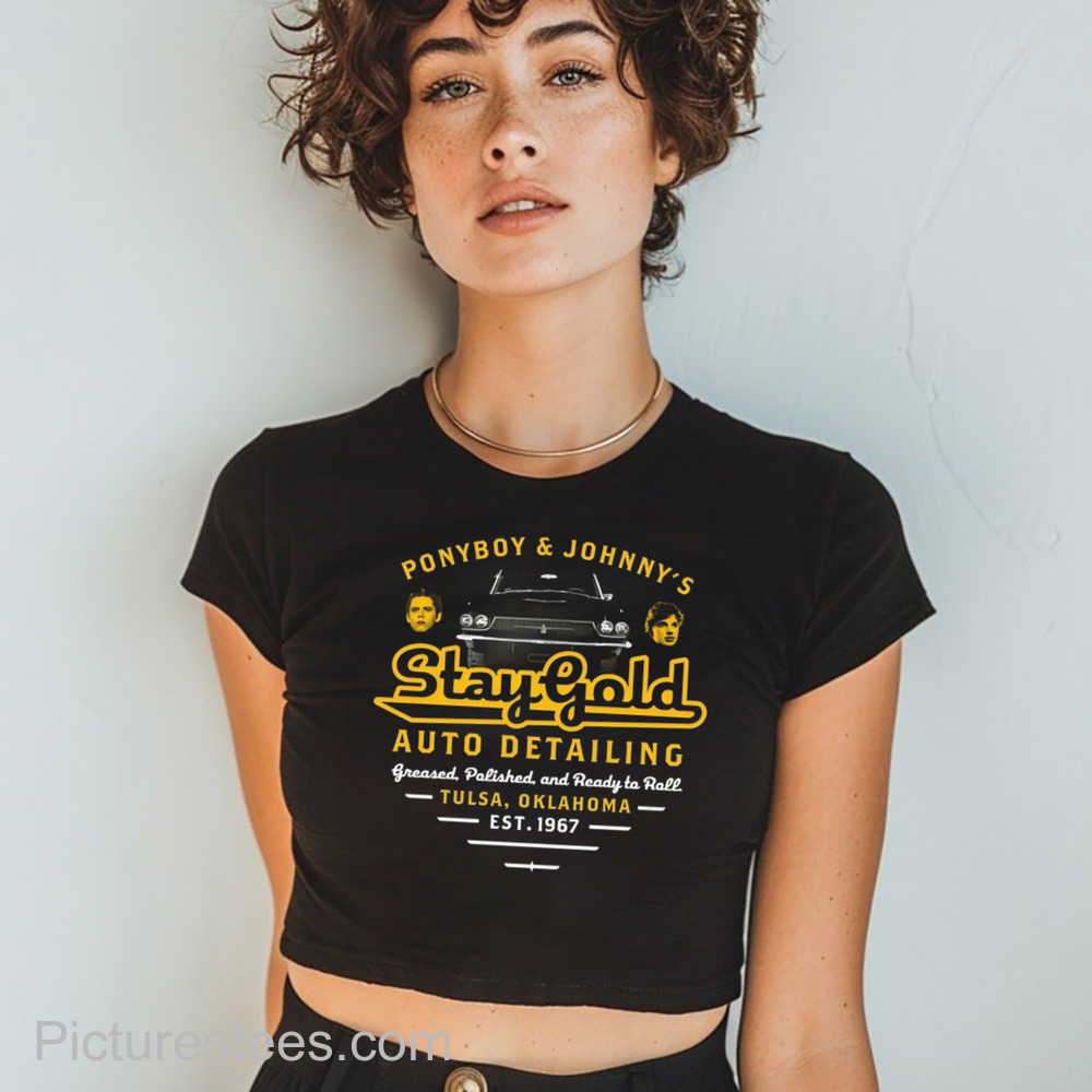 Ponyboy & Johnny's Stay Gold Auto Detailing shirt