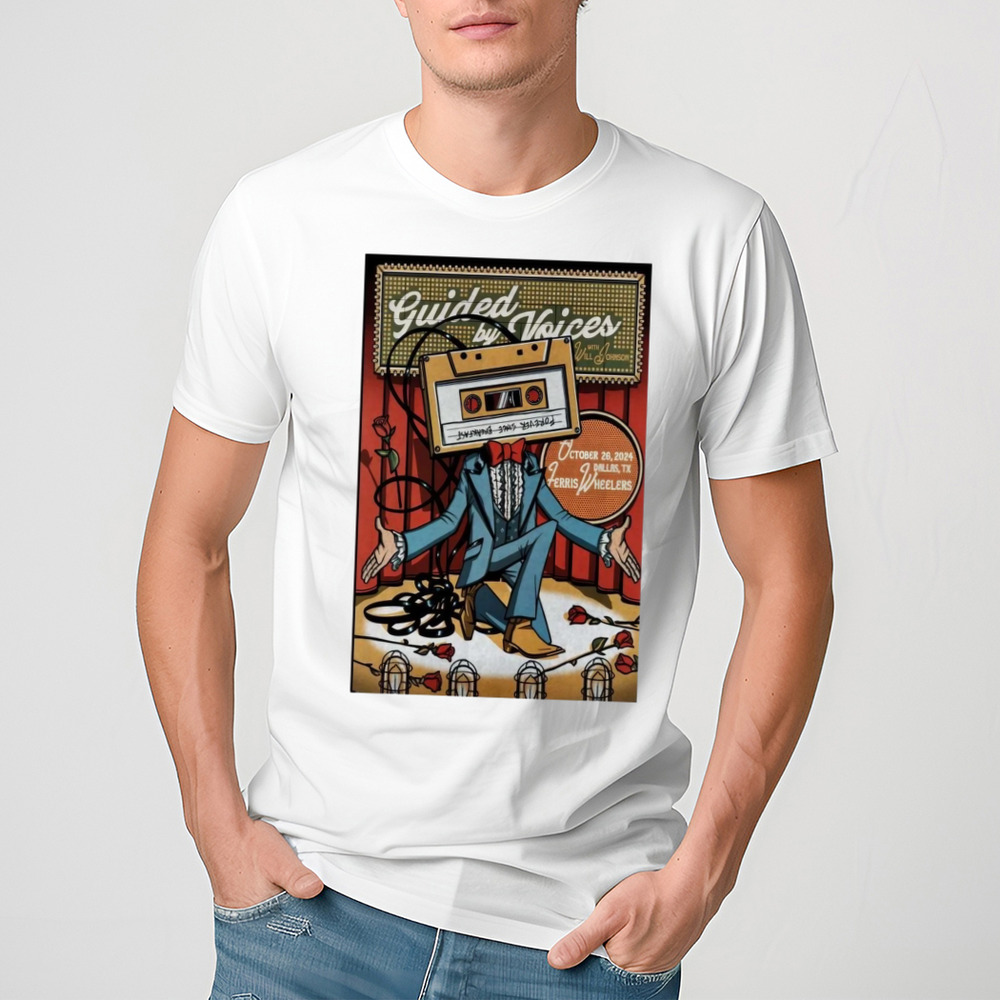 Poster Guided By Voices Show At Will Johnson On October 26-2024 Shirt
