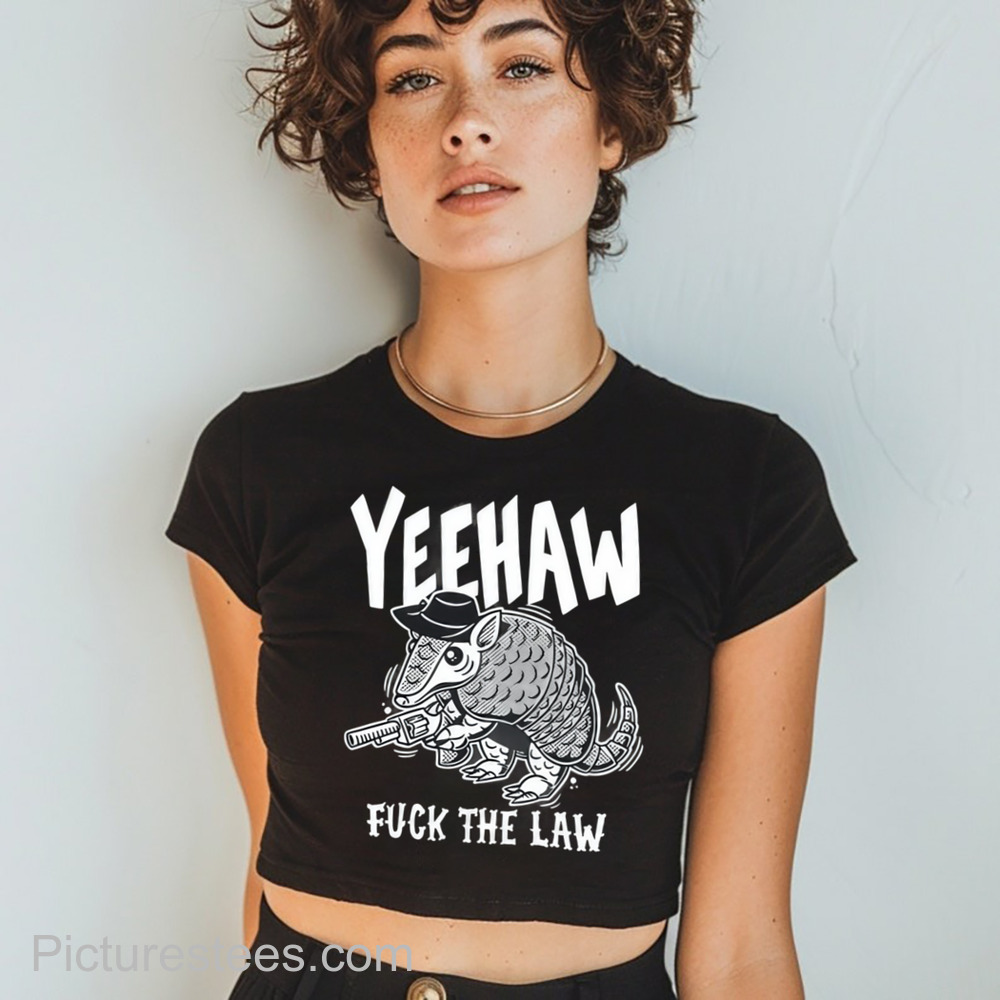 Punk With A Camera Yeehaw Fuck The Law Gun Shirt