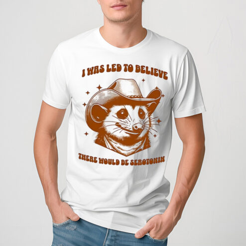 Raccoon Aesthetic I Was Led To Believe There Would Be Serotonin Shirt