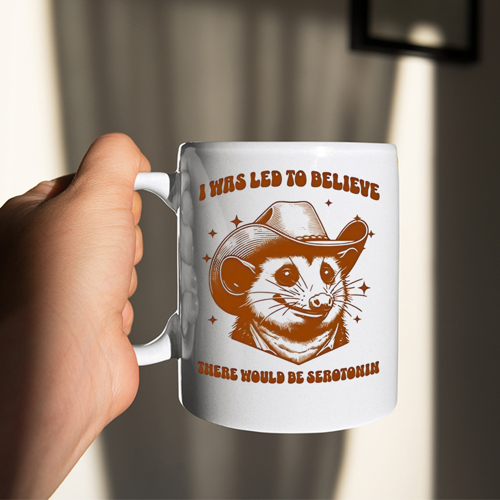 Raccoon Aesthetic I Was Led To Believe There Would Be Serotonin Shirt Raccoon Aesthetic I Was Led To Believe There Would Be Serotonin Shirt