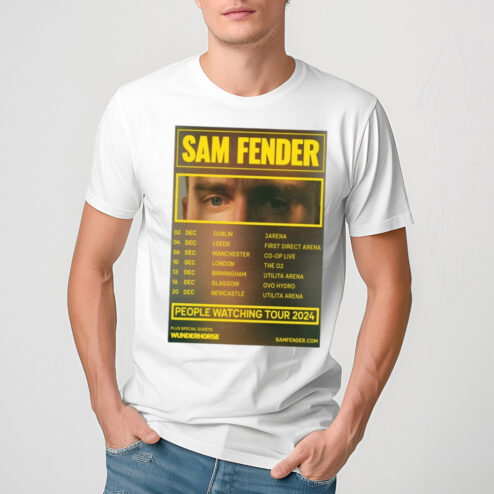 Sam Fender People Watching 2024 UK Arena Tour Poster Shirt