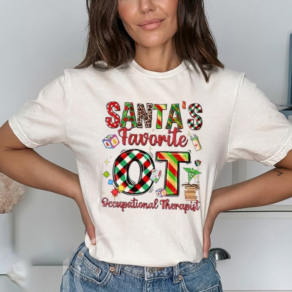 Santa's Favorite OT Occupational Therapist Shirt