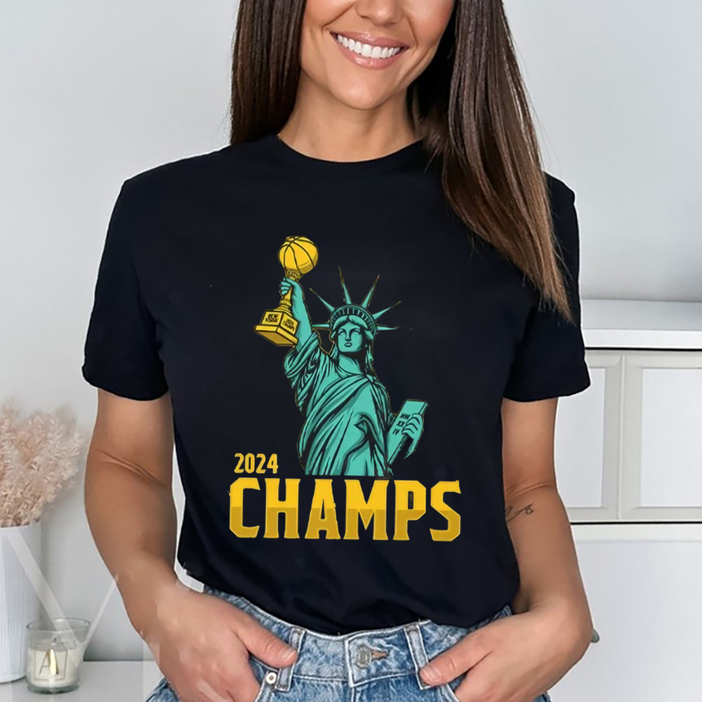 Statue Of Liberty New York Liberty 2024 WNBA Champs Shirt