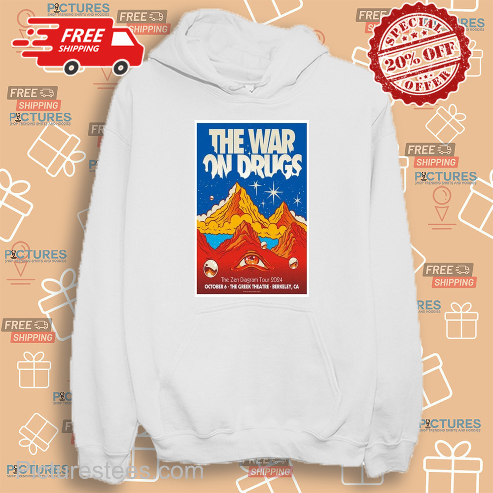 The War On Drugs October 6 2024 The Greek Theatre Berkeley CA Tour shirt