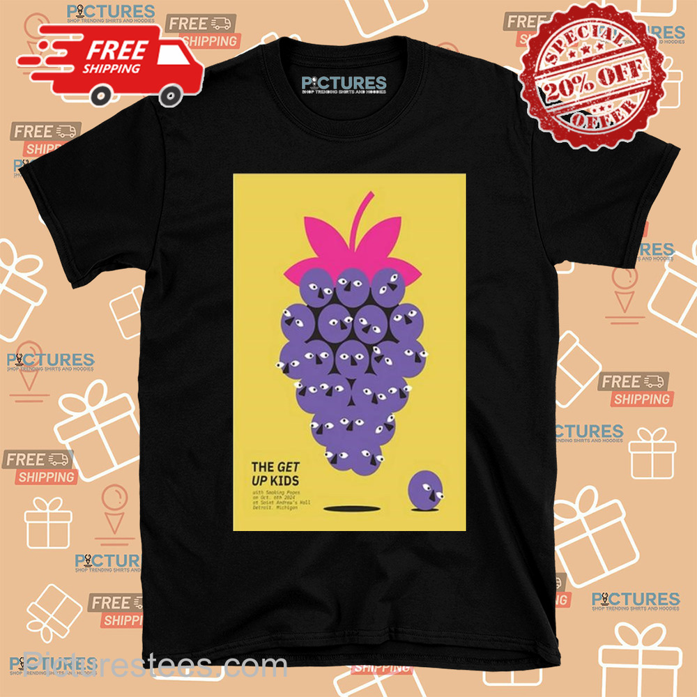 The get up kids october 6 2024 Saint Andrew’s Hall Detroit MI tour shirt The get up kids october 6 2024 Saint Andrew’s Hall Detroit MI tour shirt