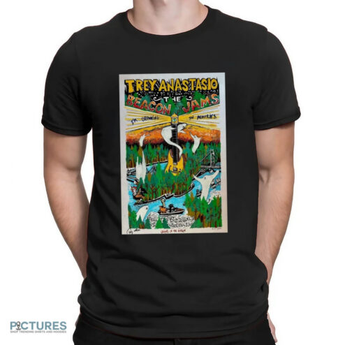 Trey Anastasio Poster Show The Beacon Jams Ghosts Of The Forest Shirt