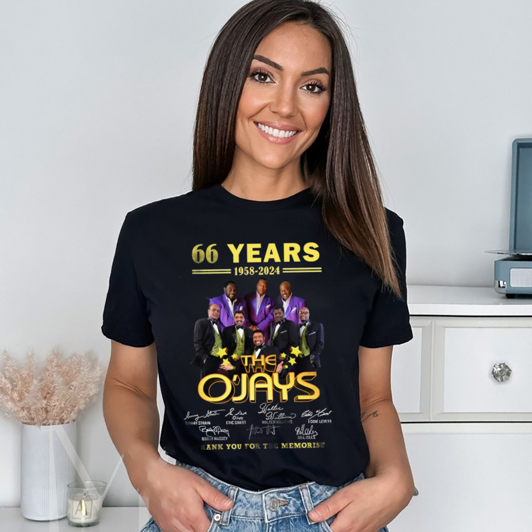 The O’Jays 66 Years 1958 2024 Thank You For The Memories Shirt