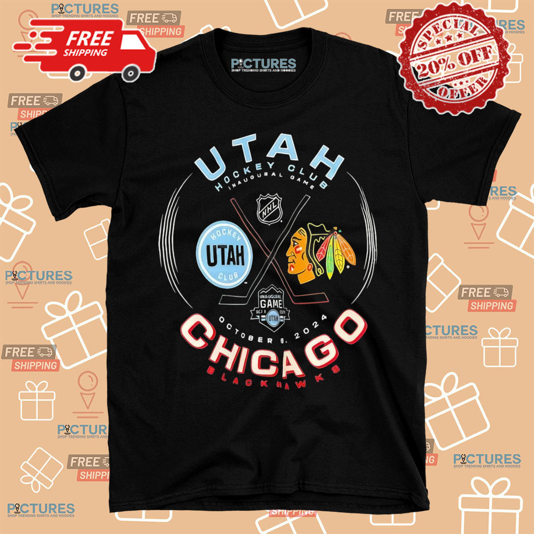 Utah Hockey Club Inaugural Game Chicago Blackhawks Octorber 2024 Shirt Utah Hockey Club Inaugural Game Chicago Blackhawks Octorber 2024 Shirt