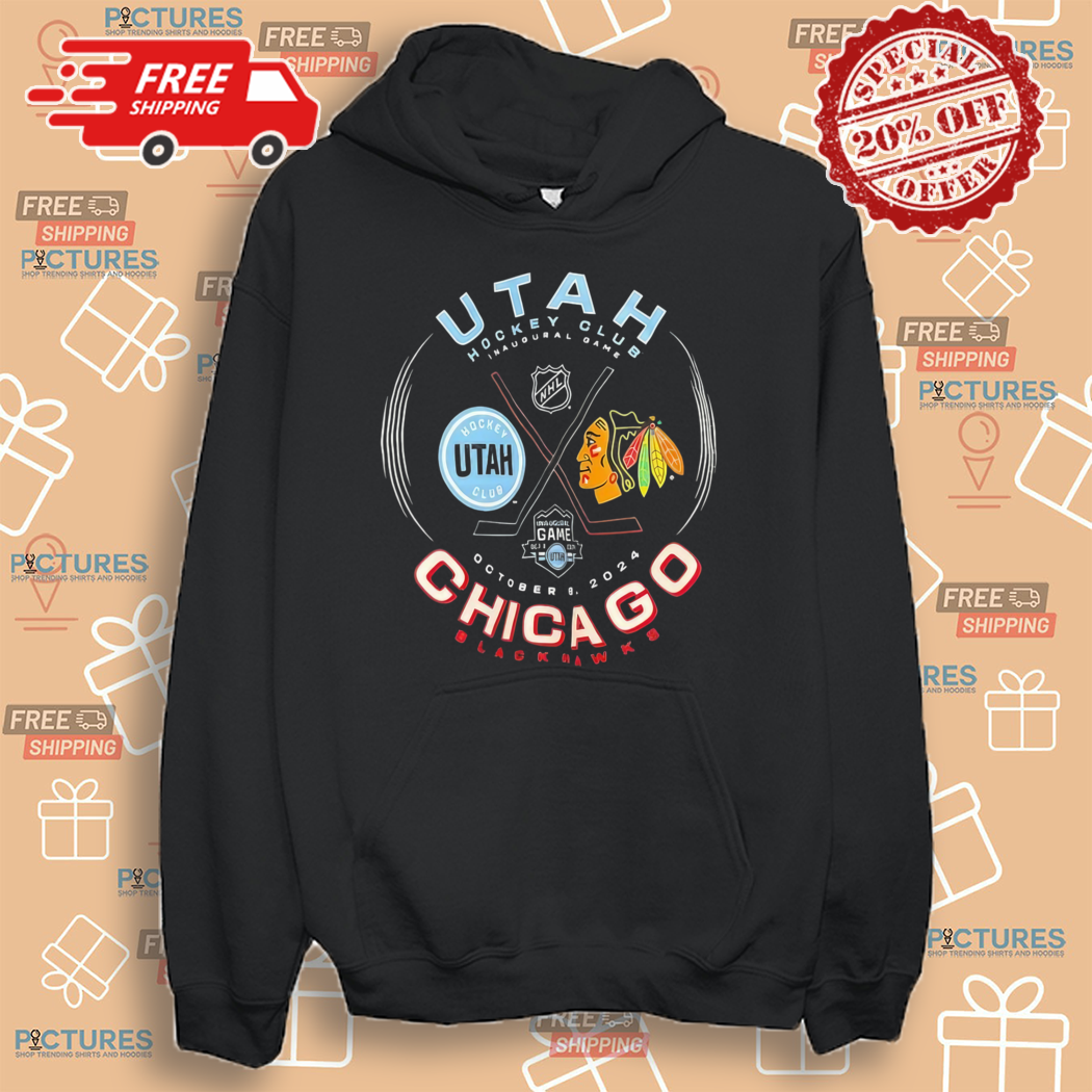 Utah Hockey Club Inaugural Game Chicago Blackhawks Octorber 2024 Shirt Utah Hockey Club Inaugural Game Chicago Blackhawks Octorber 2024 Shirt