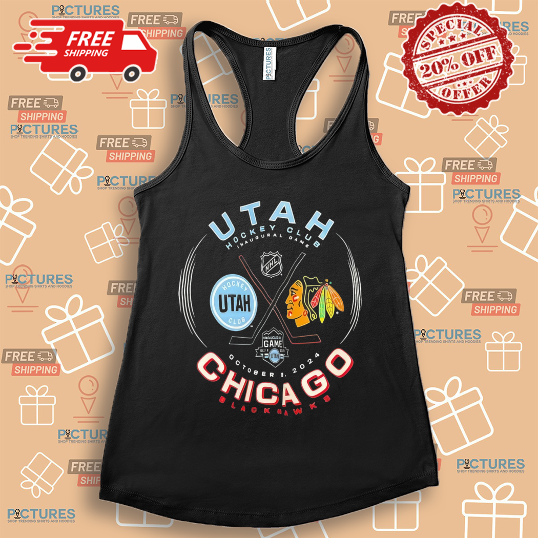 Utah Hockey Club Inaugural Game Chicago Blackhawks Octorber 2024 Shirt Utah Hockey Club Inaugural Game Chicago Blackhawks Octorber 2024 Shirt