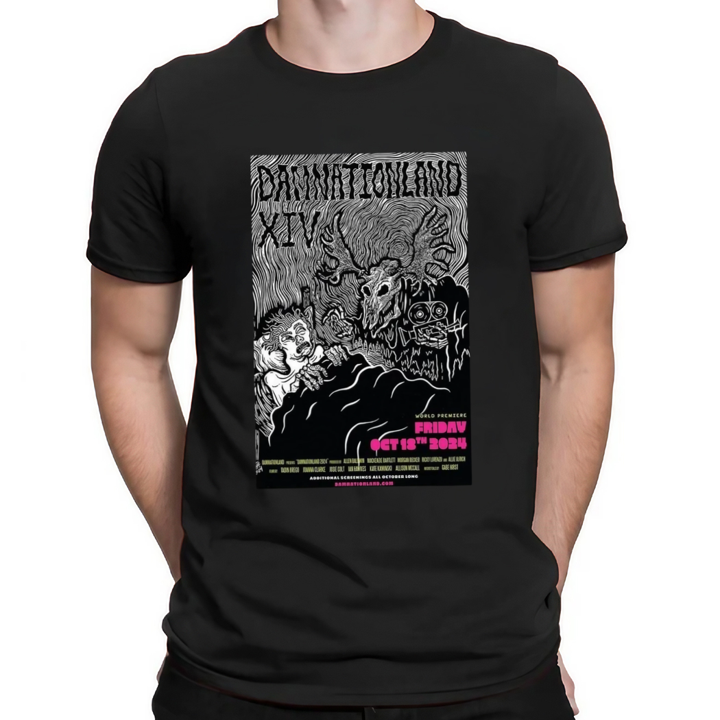 Event Damnationland XIV Tour Friday Oct 18 2024 World Premiere Poster Shirt