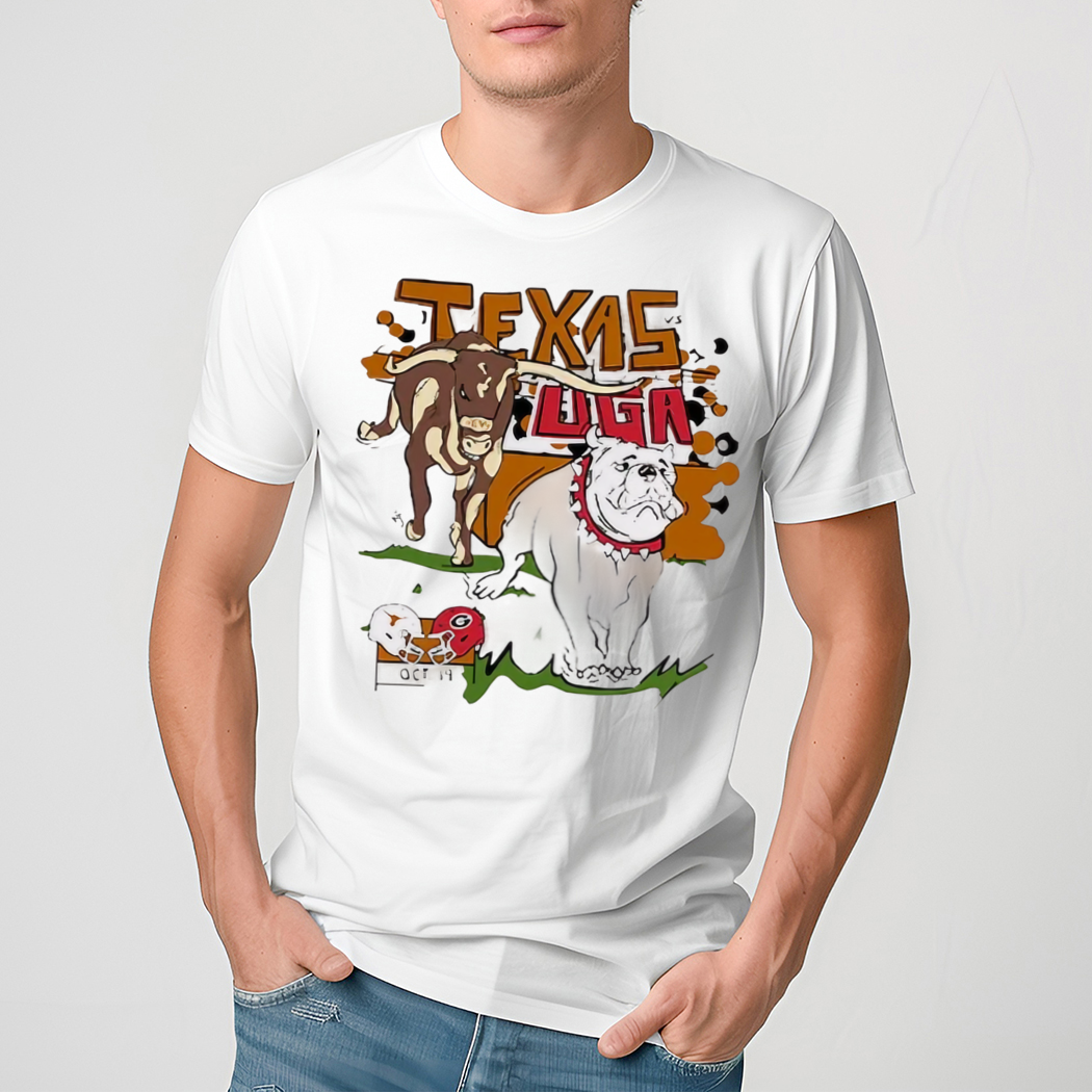 Official Texas Longhorns vs. Georgia Bulldogs 2024 Matchup Shirt