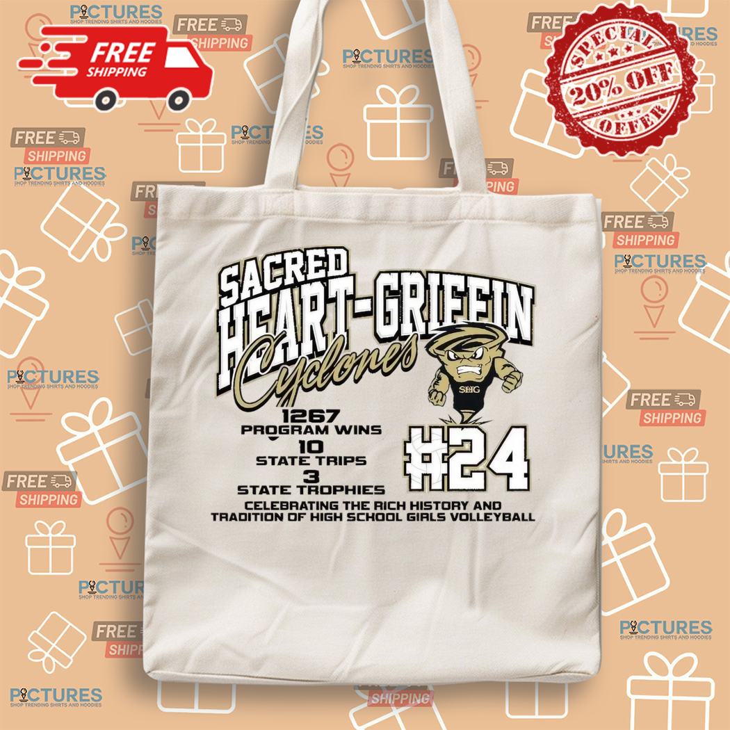 Sacred Heart-Griffin Cyclones #24 Celebrating The Rich History And Tradition Of High School Girls Volleyball Shirt Sacred Heart-Griffin Cyclones #24 Celebrating The Rich History And Tradition Of High School Girls Volleyball Shirt