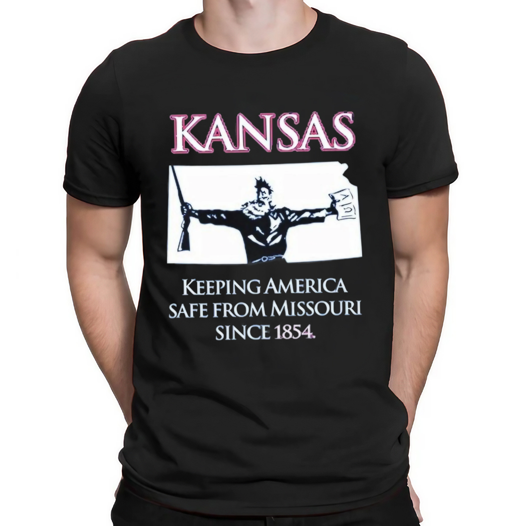 Kansas Keeping America Safe From Missouri Since 1854 Shirt