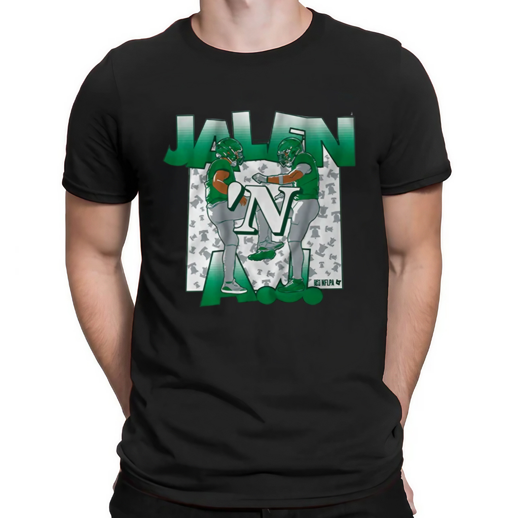 Philadelphia Eagles Jalen Hurts and AJ Brown Touchdown Celebration Shirt
