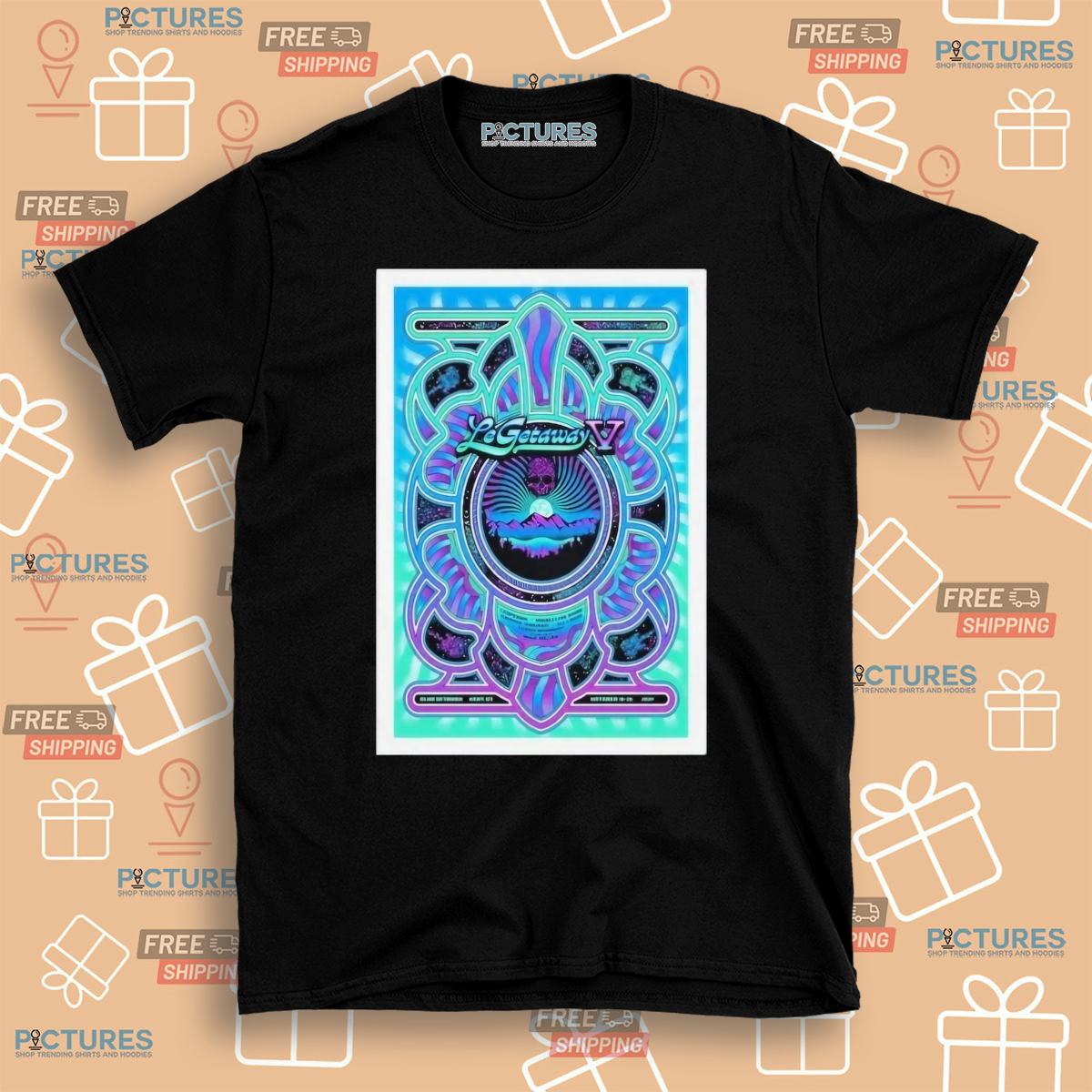 Le Getaway V October 18-20 2024 Kent, CT Concert Poster Shirt Le Getaway V October 18-20 2024 Kent, CT Concert Poster Shirt