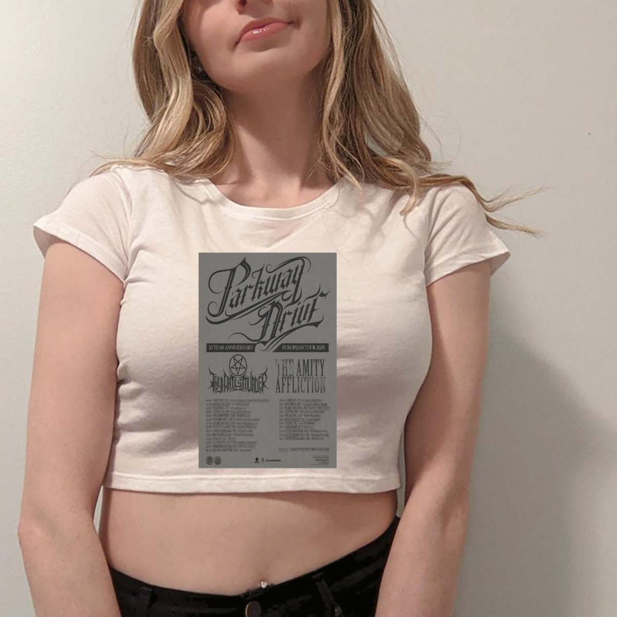 Parkway Drive 20 Year Anniversary European Tour 2025 Shirt