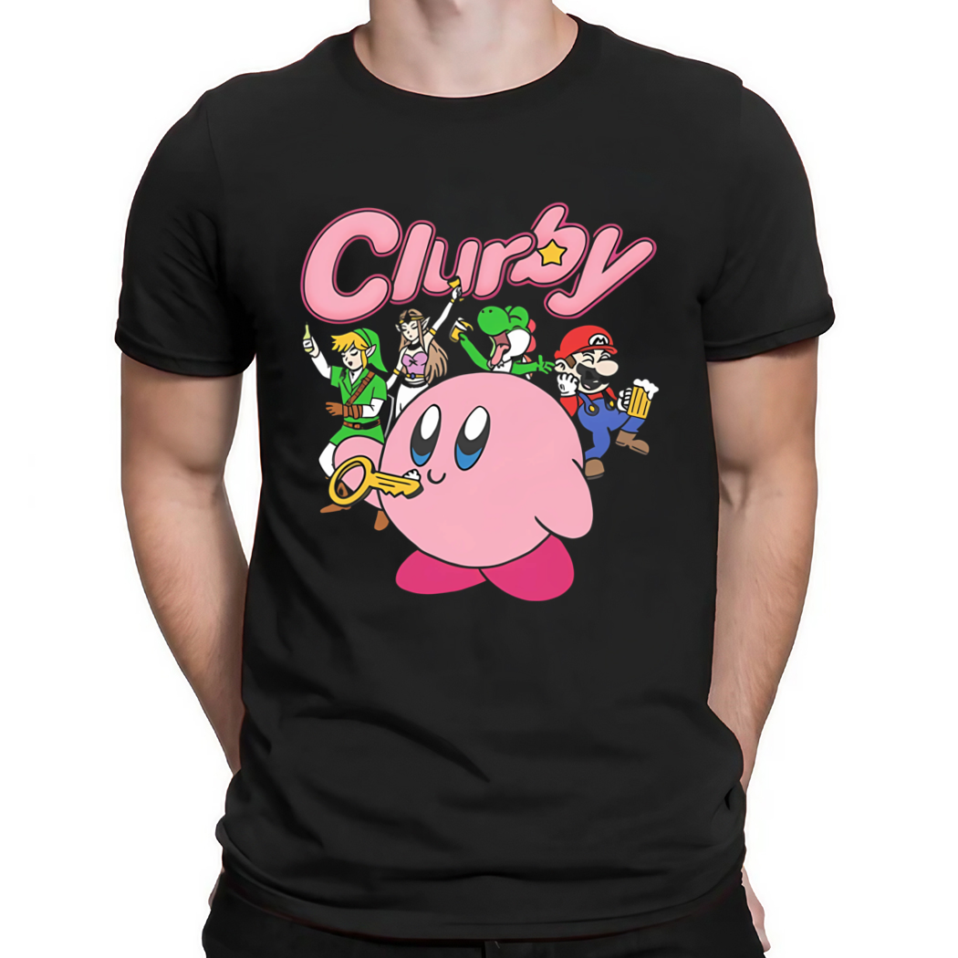 Mario Clurby cartoon characters shirt