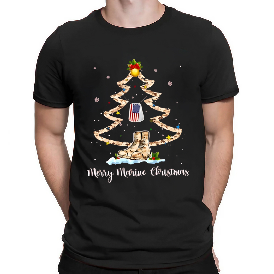 Merry Marine Chrismas Shirt