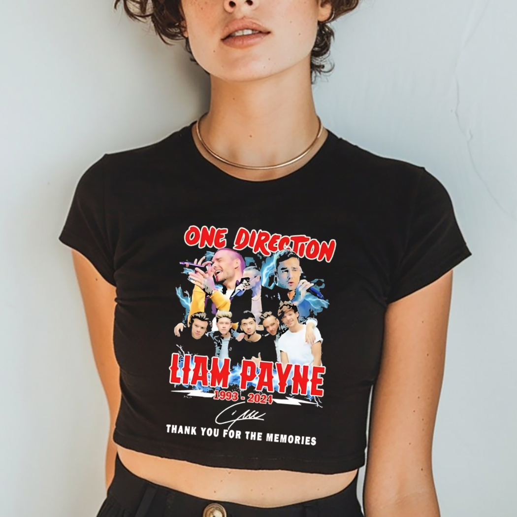 One Direction Liam Payne 1993-2024 Thank You For The Memories Signature Shirt