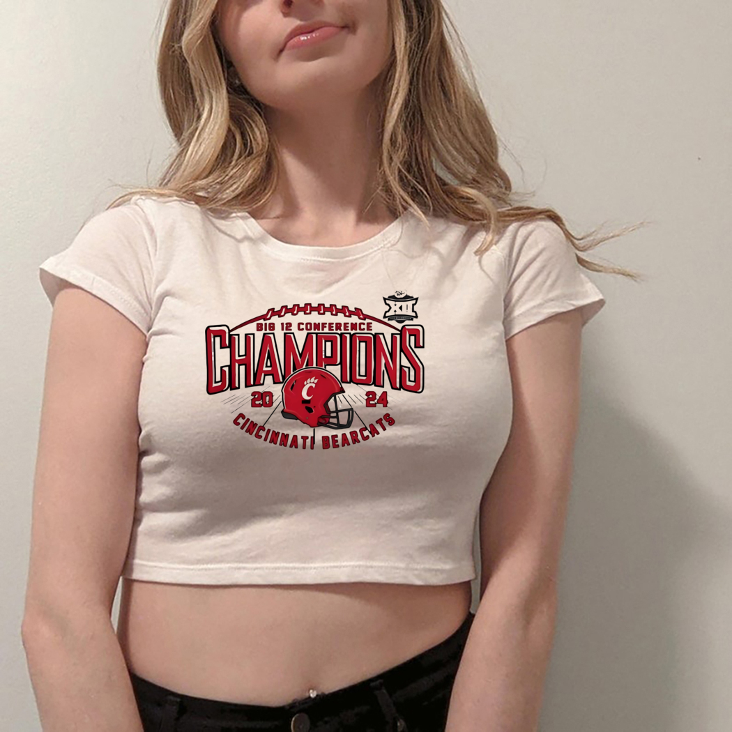 Cincinnati Bearcats Big 12 Conference Football Champions 2024 helmet shirt