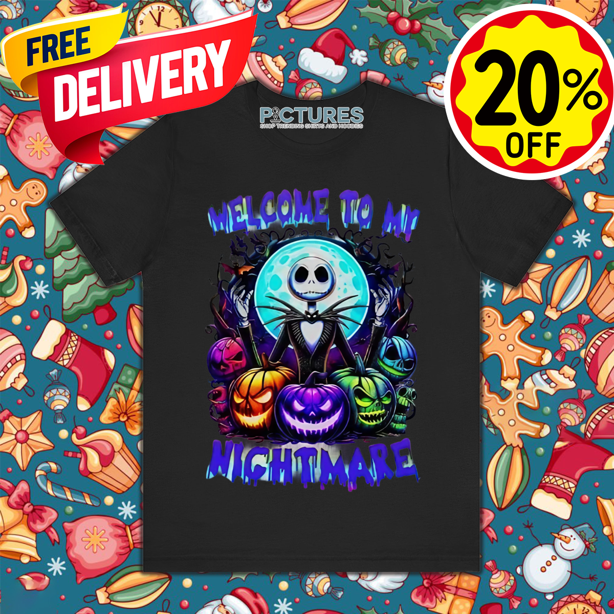 Jack Skellington Welcome To My Nightmare Halloween 2024 Shirt