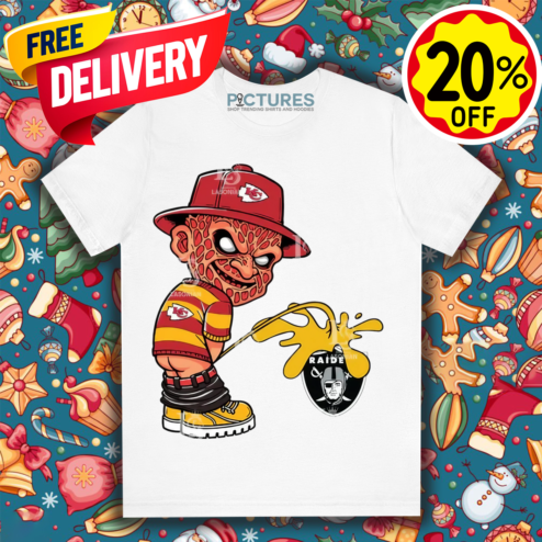 Freddy Krueger Kansas City Chiefs Piss On Las Vegas Raiders Halloween 2024 NFL Shirt