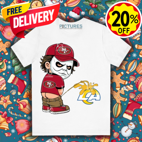 Michael Myers San Francisco 49ers Piss On Los Angeles Rams Halloween 2024 Shirt