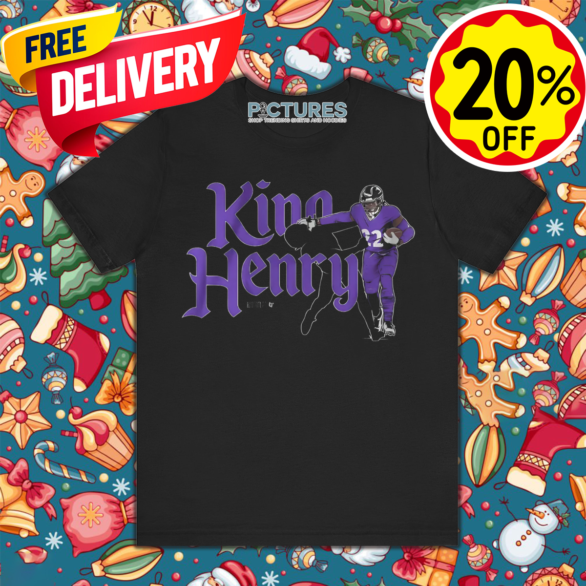 King Henry Baltimore Ravens NFL 2024 Shirt