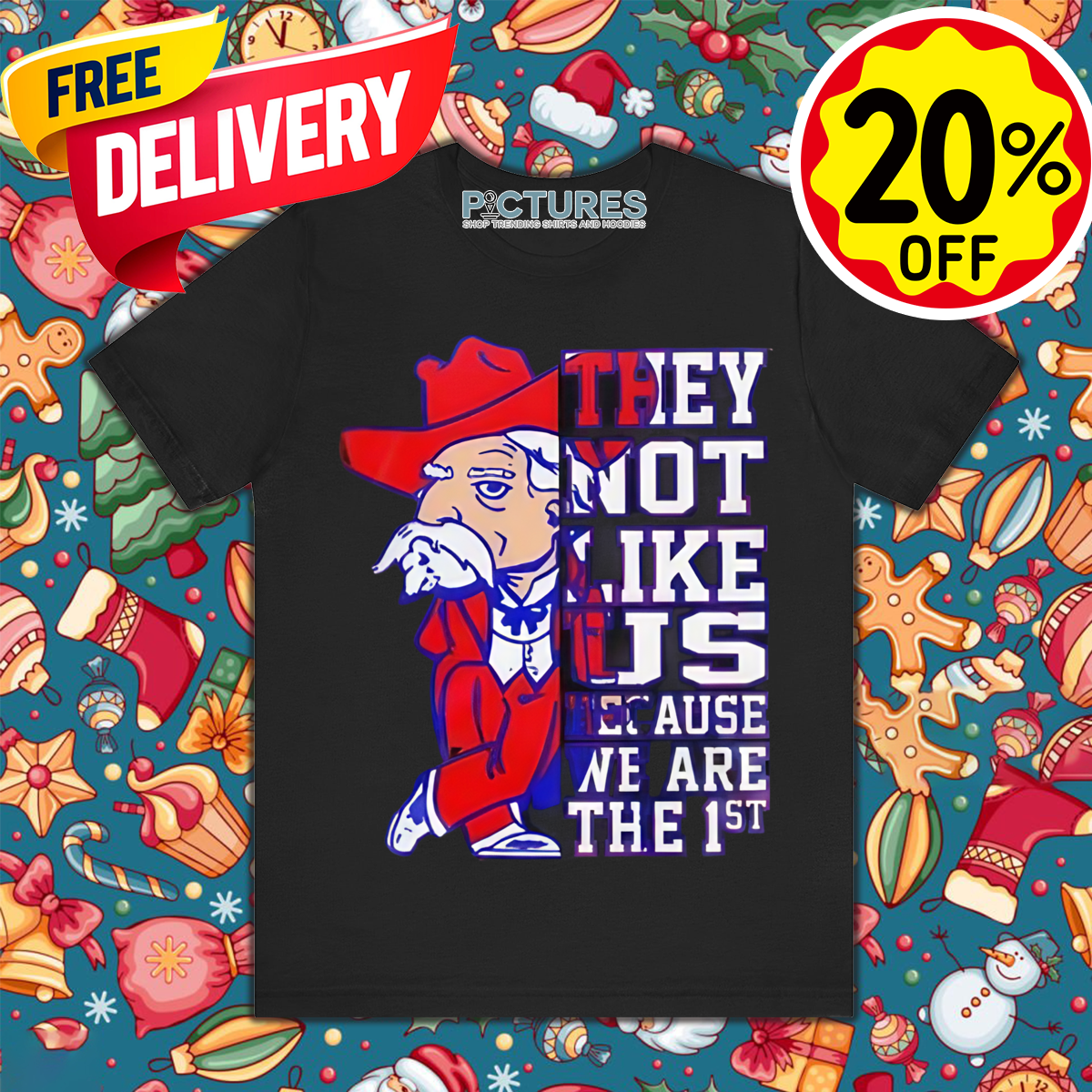 Old Man They Not Like Us Because We Are The 1St Shirt