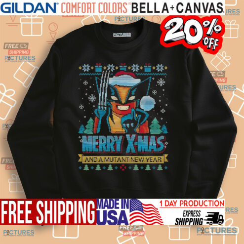 Adamantium Xmas and a Mutant new year shirt