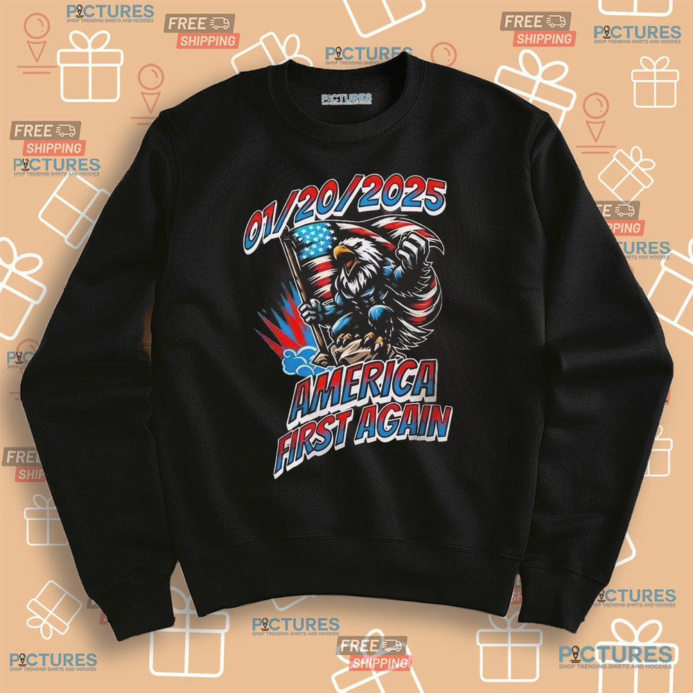America First Again January 20 2025 Trump Victory Election Shirt America First Again January 20 2025 Trump Victory Election Shirt
