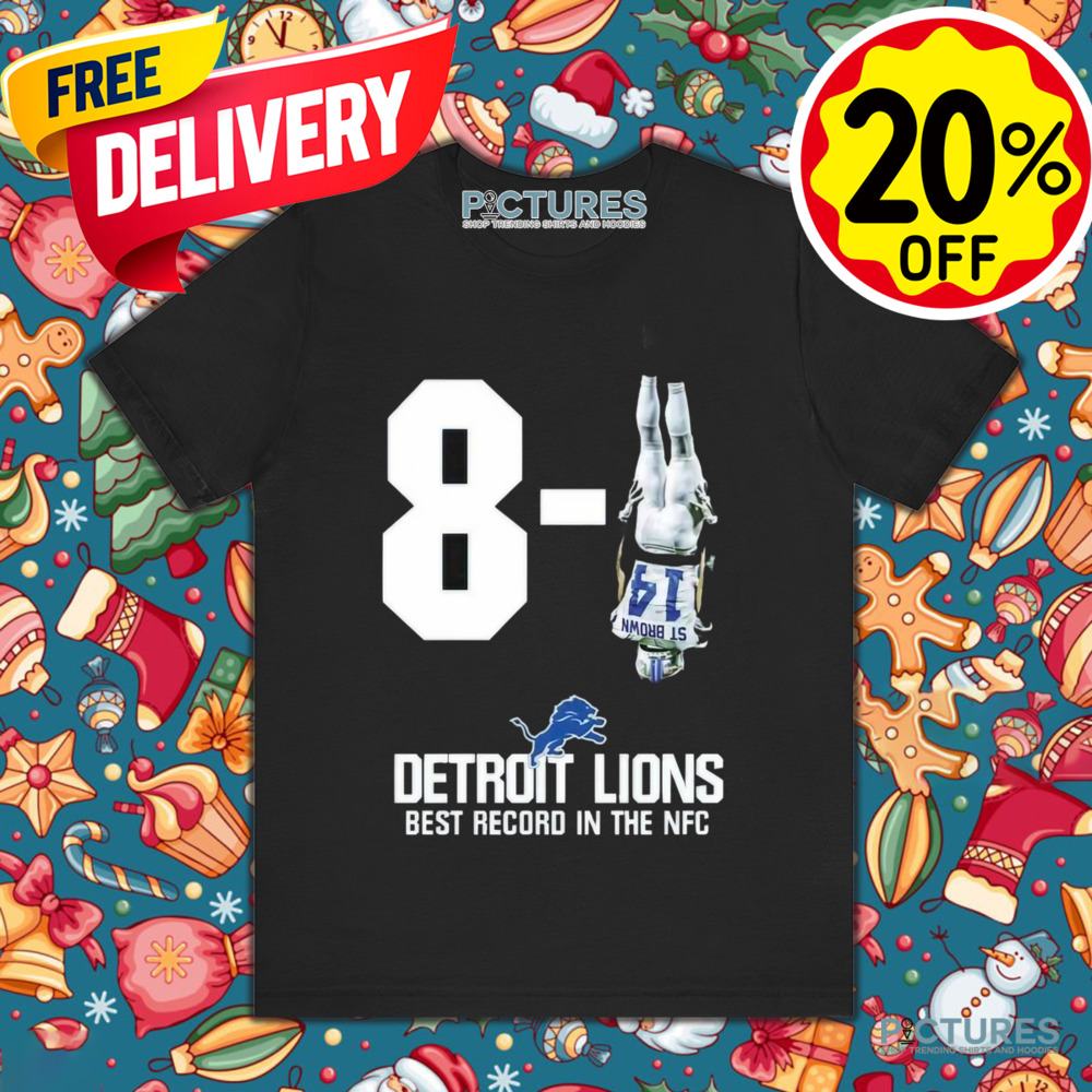 Amon Ra St. Brown NFL The Detroit Lions improves to 8 1 Houston Texans Best Record In The NFC Shirt