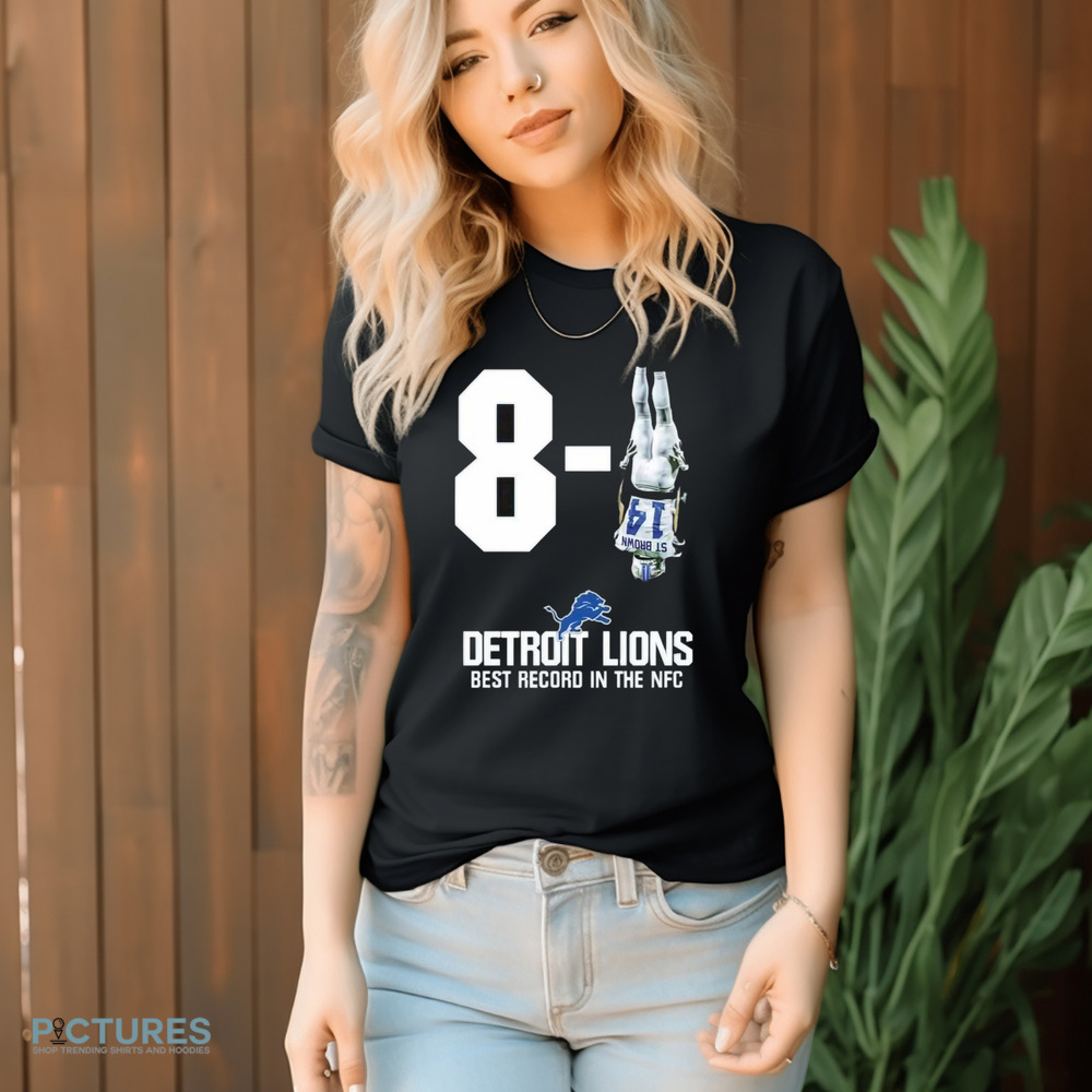 Amon Ra St. Brown NFL The Detroit Lions improves to 8 1 Houston Texans Best Record In The NFC Shirt