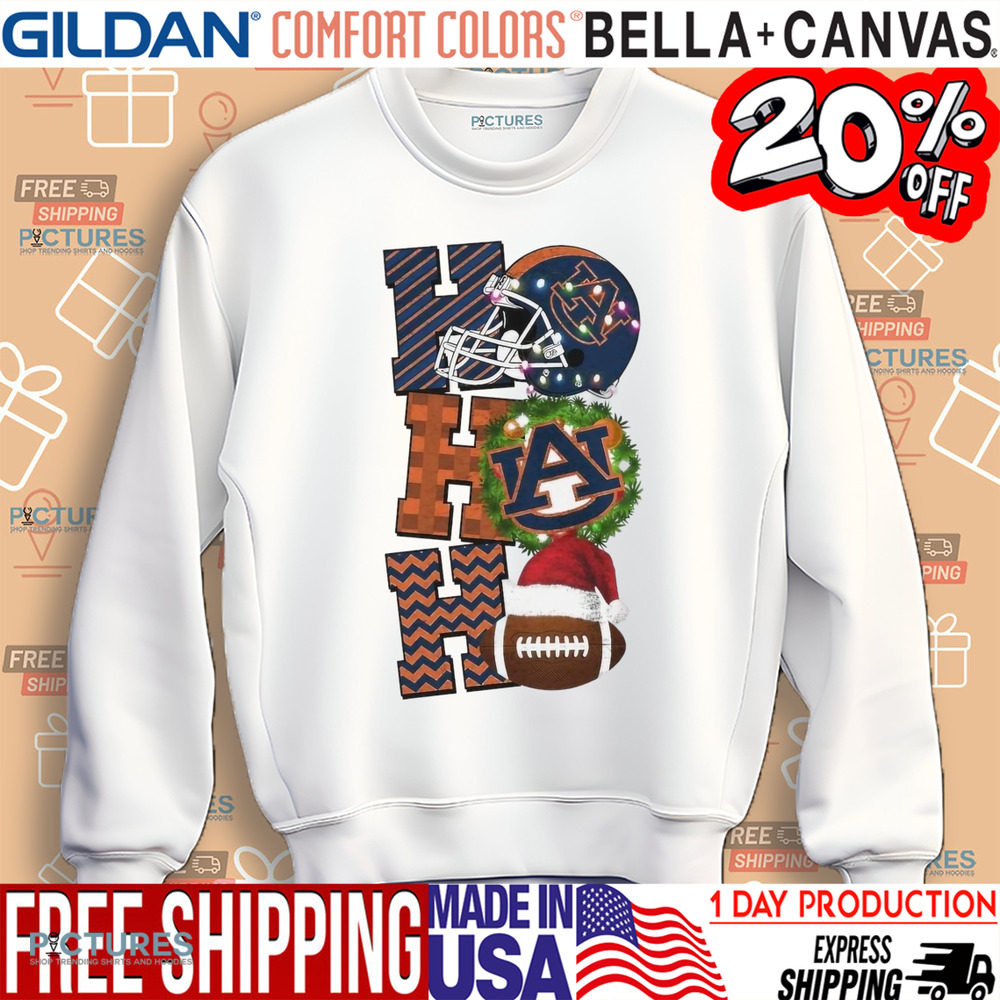 Auburn Tigers Football Ho Ho Ho Christmas Game Day Shirt