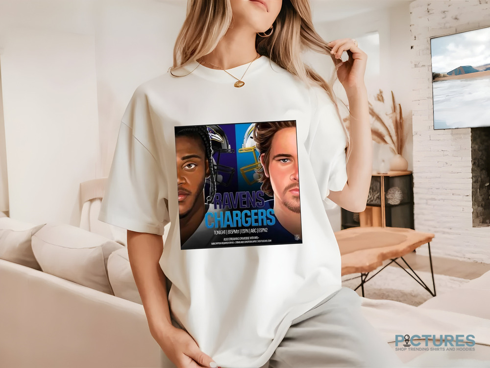 Baltimore Ravens vs. Los Angeles Chargers Week 12 2024 Battle Game Shirt