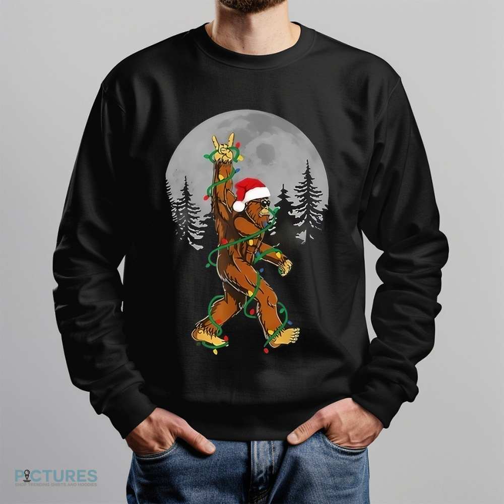 Bigfoot Christmas Night Moon 2024 Shirt Bigfoot Christmas Night Moon 2024 Shirt