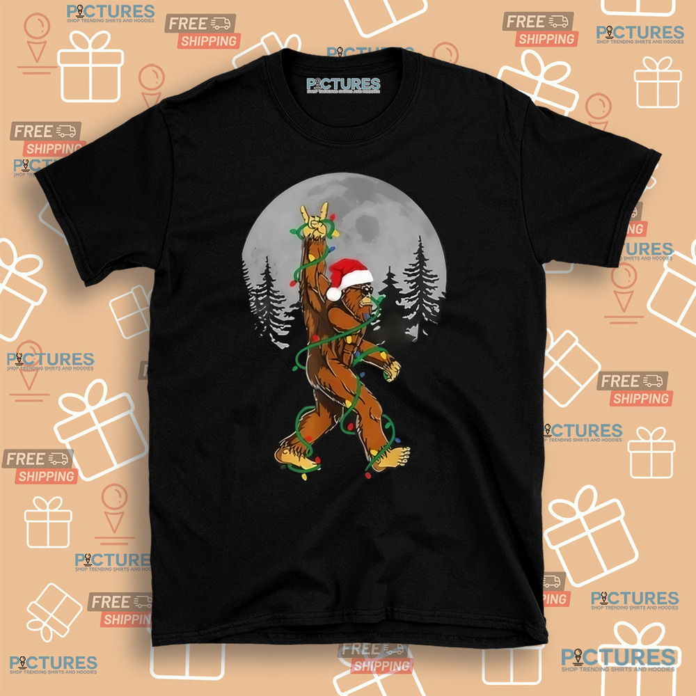 Bigfoot Christmas Night Moon 2024 Shirt Bigfoot Christmas Night Moon 2024 Shirt