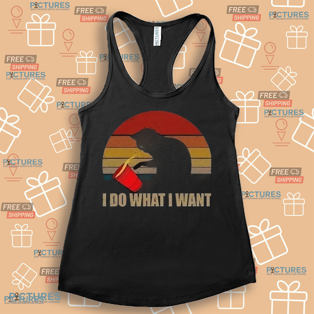 Black Cat I Do What I Want Retro Shirt Black Cat I Do What I Want Retro Shirt