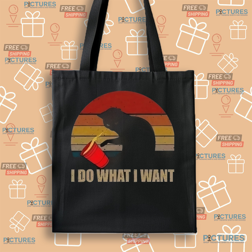 Black Cat I Do What I Want Retro Shirt Black Cat I Do What I Want Retro Shirt